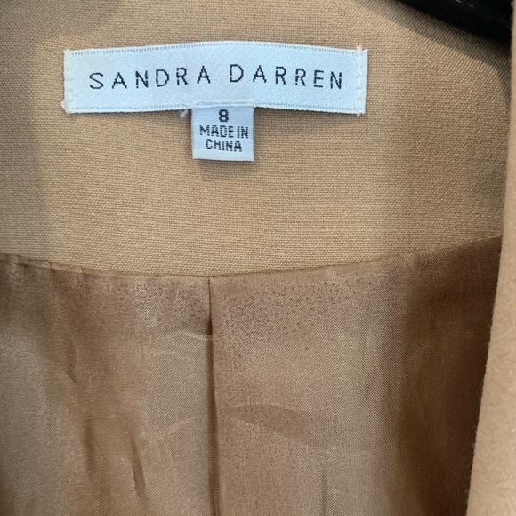 Women’s Sandra Darren Tan Dress Size 8 - Picture 10 of 16